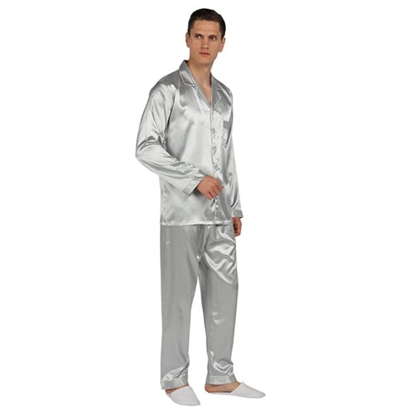 NEW Mens Silky Satin Sleepware